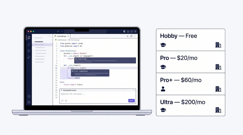 Cursor AI pricing plans and who should use Cursor
